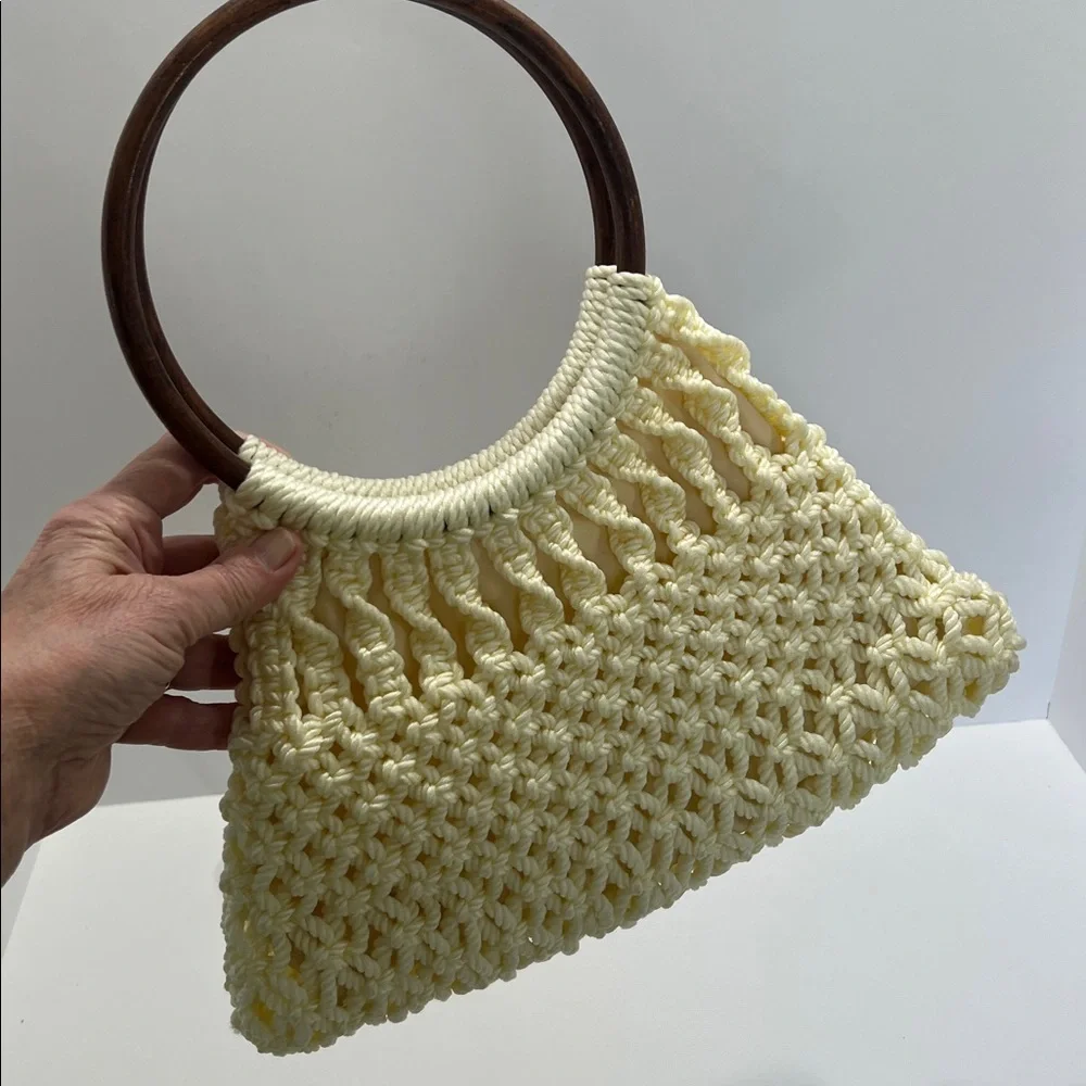Vintage handmade macrame